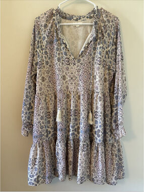 Roller Rabbit Boho Tunic Style Dress Lined Medium